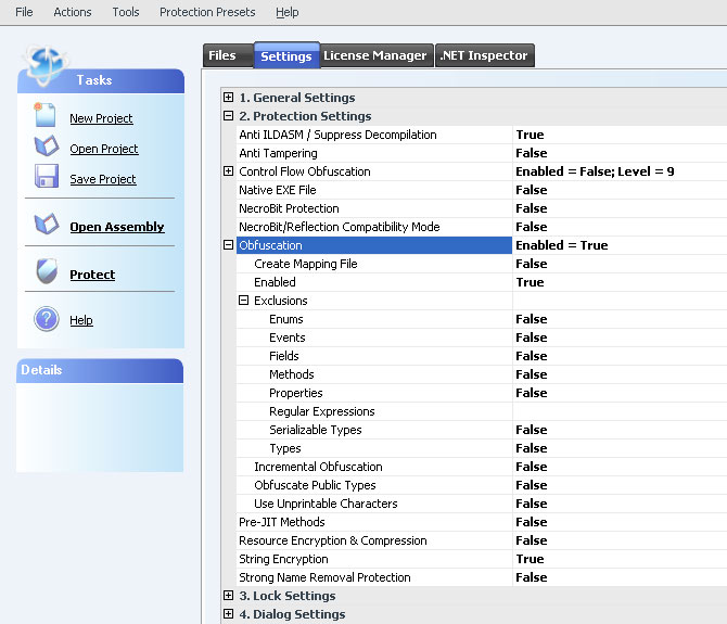 Click to view Eziriz .NET Obfuscator 1.0.0.0 screenshot